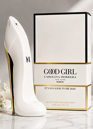 Женская парфюмированная вода carolina herrera good girl white 80 мл херера гудл вайт белая
