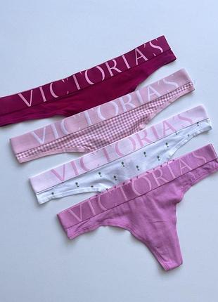 Трусики стринги виктория сикрет трусы victoria's secret комплект