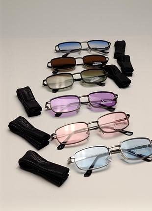 👓🕶️ прямокутні сонцезахисні окуляри на металевій оправі 👓🕶️