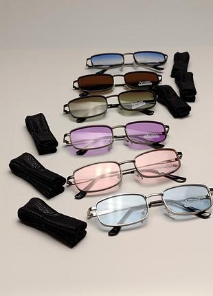 🕶️👓 прямокутні класичні сонцезахисні окуляри на металевій оправі 🕶️👓