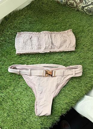 Ніжний купальник у бежевому кольорі 😍👙