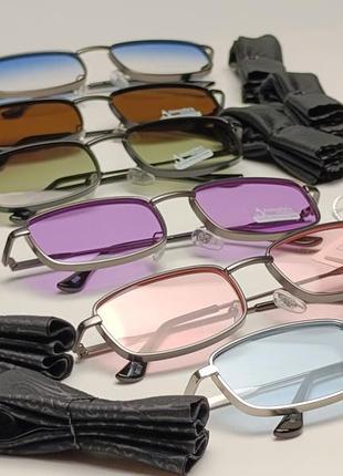 👓🕶️ комплект 👓🕶️ прямоугольные солнцезащитные очки на металлической оправе 👓🕶️