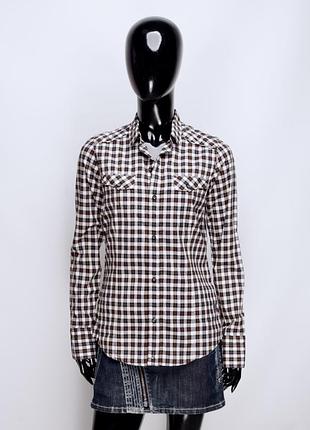 Жіноча стильна класична сорочка в клітинку g-star raw kubrick western bronco