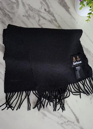 Шерстяной шарф barbour.
