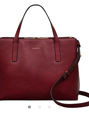 Radley cranberry сумка шкіра розмір середні три відділення