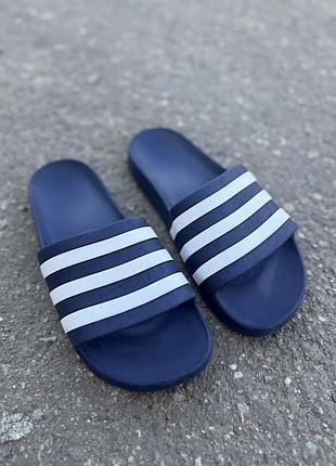 Adidas шлепанцы оригинал тапочки 40 размер синие