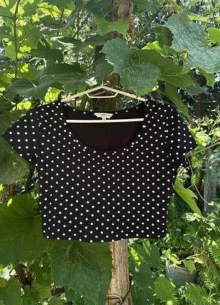 Топ в горох polka dot s/m розмір