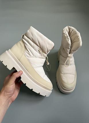 Ботинки дутики tamaris white 40(25cm) boss moon boot gabor geox