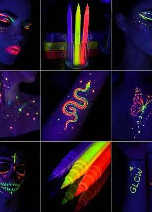Новый набор фломастеров флуоресцентных color vibes