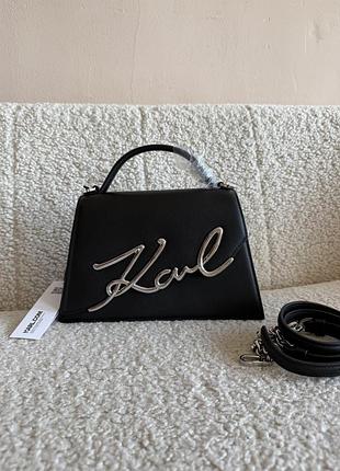 Сумка жіноча karl lagerfeld срібна