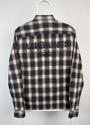 Цупка сорочка овершорт all saints underground ls ch shirt