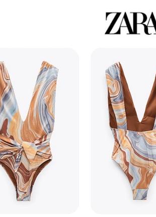 Суцільний купальник zara