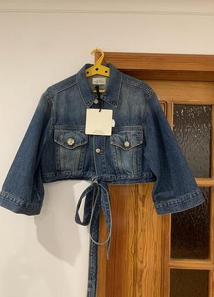 Джинсова куртка vicolo denim couture (італія) - нова з біркою