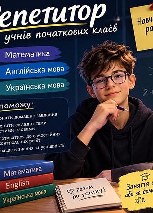 📚 репетитор для учнів початкових класів 150 грн за 1 годину