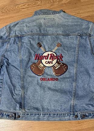 Джинсова куртка hard rock cafe