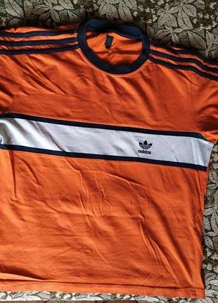 Мужская винтажная футболка,adidas originals, размер м, l