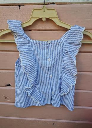 Нова блузка zara на 4-5 років 110 см