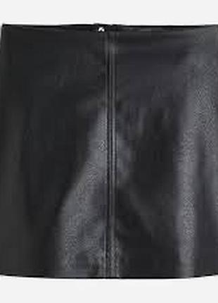 Юбка из искусственной кожи h&m