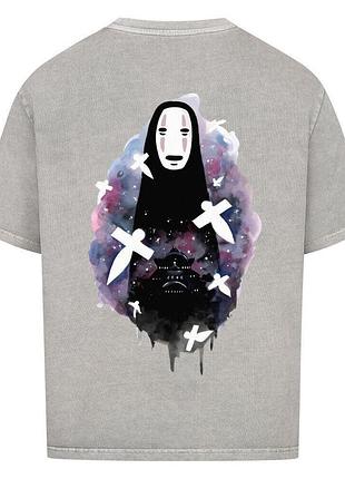 Футболка серая loys spirited away x no face