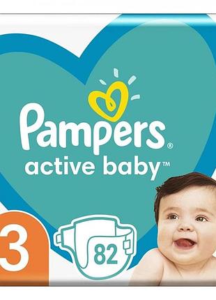 Памперсы pampers active baby 3