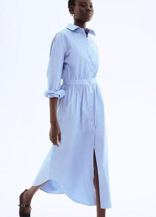 Бавовняна сукня-сорочка від h&m edition