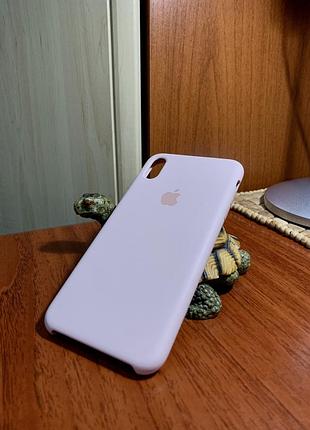 Силіконовий чохол apple original silicone case iphone xs max рожевий