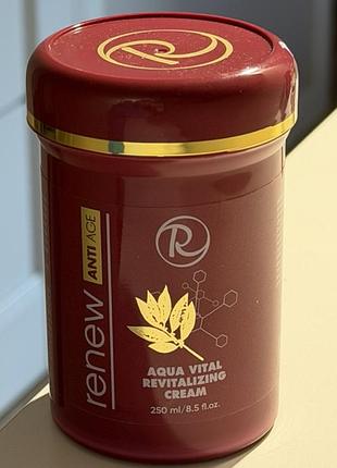 Новинка!!!! антивіковий сонцезахисний зволожувальний крем aqua vital revitalizing cream renew