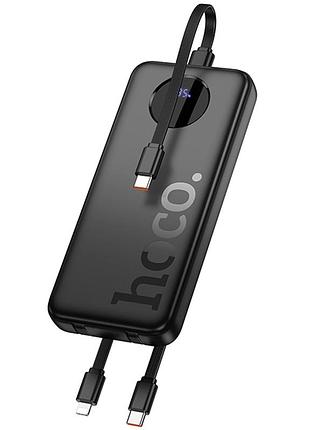 Портативное зу power bank hoco j132 sabio 22.5w+pd20w with 3 cables 10000 mah