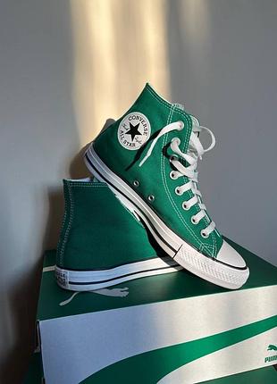 Зелені кеди converse