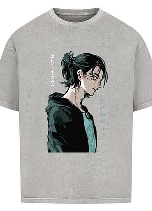 Футболка серая loys attack on titan x eren