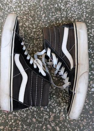 Кеди vans sk8-hi black/white (оригінал) - pозмip 36 (22,5 см)