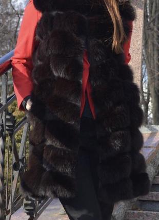 Жилетка з натурального хутра {песець}