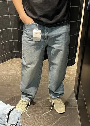 New (m 31) нові baggy fit jeans  джинси джинсы голубые синие новые сині