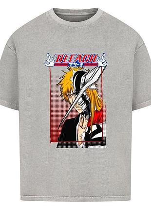 Футболка сіра loys bleach x ichigo x mask