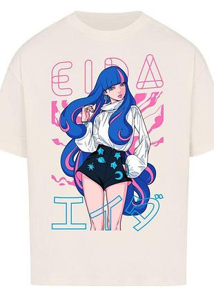 Футболка бежевая loys boruto x eida