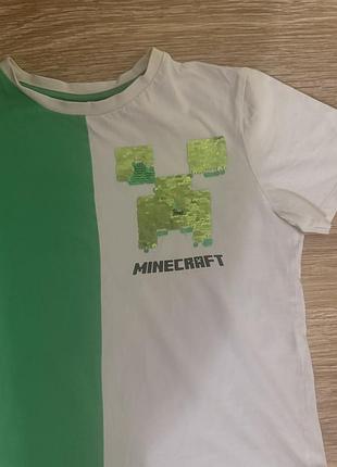 Гарна футболочка, на хлопчика 10/11 років, з принтом minecraft, від бренду: george