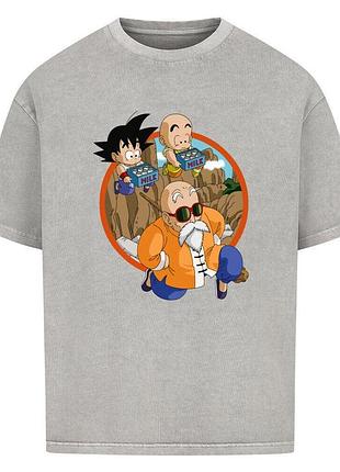 Футболка сіра loys dragon ball x muten roshi workout