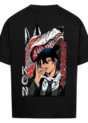 Футболка черная loys chainsaw man x aki