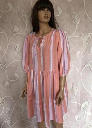 Лляна сукня, плаття, сарафан marks & spencer . стан ідеальний. тканина хорошої якості льон, віскоза.