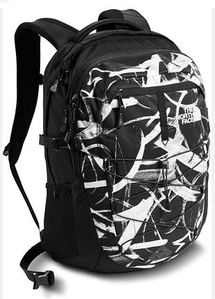 Рюкзак the north face borealis - tnf, черный с принтом "граффити"
