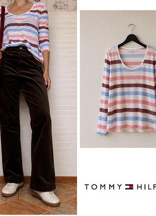 Лонгслив tommy hilfiger в полоску