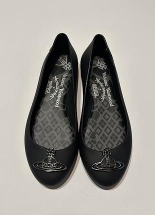 Балетки melissa vivienne westwood space love v black ss20