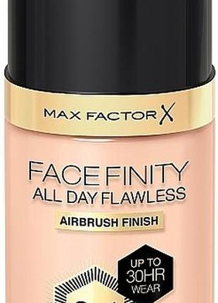 Тональна основа max factor facefinity all day flawless 3-in-1 foundation spf 20 45 warm almond
