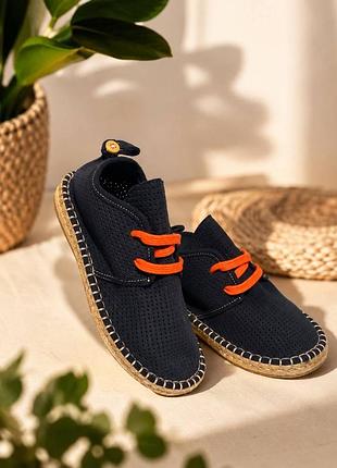 Замшеві мокасіни еспадрильї mango 31-32p.