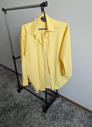 Жовта лимонна сорочка оверсайз s/m