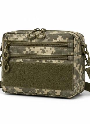 Мужская тактическая сумка edc cordura 600d, сумка из кордуры для патчей пиксель