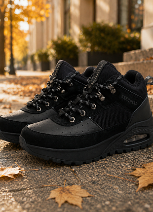 Топовые кроссовки-ботинки skechers air-cooled memory foam 41 размер (стелька 26 см)