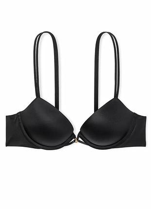 Новий бюстгальтер victoria's secret 34d 75d smooth push up bra оригінал чорний гладкий лифчик бра лиф пуш ап vs виктория сикрет victoria s pink