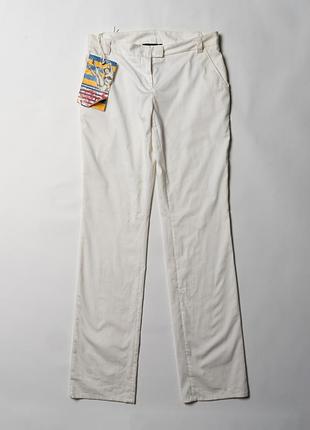 Gf ferre white straight-leg dress pants [pwh017332]