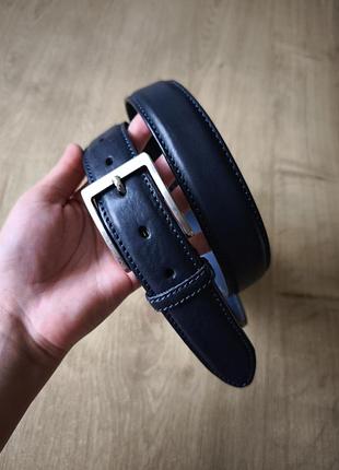Шикарний чоловічий шкіряний ремінь quality leather, made in italy, р. 100.